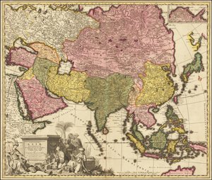 カロルス・アラードによる1695年のアジア地図