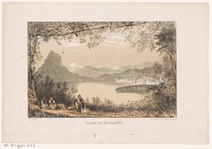 ルガーノ湖の眺め Lago di Lugano (オブジェクトのタイトル) 作： Carel Christiaan Antony Last