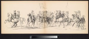 ライデン学生のマスカレード、1850年（プレート4） 1629年のヘルトーヘンボスでのフレデリック・ヘンドリックによるイントクト：H.H. Leydsche Hoogeschool den XI の学生 1850 年 6 月 (オブジェクトのシリーズ タイトル)