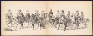ライデン学生のマスカレード、1850年（プレート7） 1629年のヘルトーヘンボスでのフレデリック・ヘンドリックによるイントクト：H.H. Leydsche Hoogeschool den XI の学生 1850 年 6 月 (オブジェクトのシリーズ タイトル) 作： Carel Christiaan Antony Last