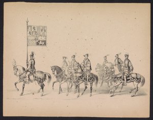 ユトレヒトの学生の仮面舞踏会、1846年（プレート15） 1549 年 10 月 3 日、1846 年 6 月 17 日に H.H. ユトレヒトの学生 作： Carel Christiaan Antony Last