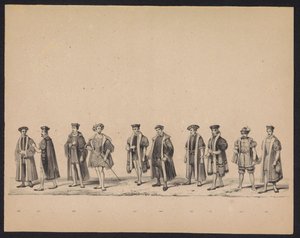 ユトレヒトの学生の仮面舞踏会、1846年（プレート19） 1549 年 10 月 3 日、1846 年 6 月 17 日に H.H. ユトレヒトの学生 作： Carel Christiaan Antony Last