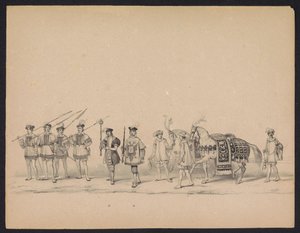 ユトレヒトの学生の仮面舞踏会、1846年（プレート7） 1846 年 6 月 17 日に H.H. ユトレヒトの学生 作： Carel Christiaan Antony Last