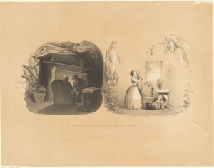 2人の老人と子供を持つ母親が描いた大晦日 旧正月（対象タイトル） 作： Carel Christiaan Antony Last