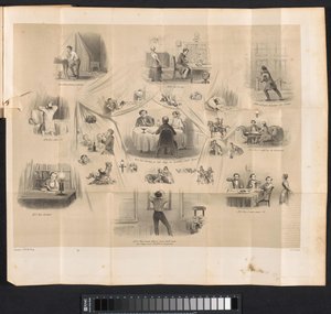 ライデン学生暦の漫画、1853 作： Carel Christiaan Antony Last