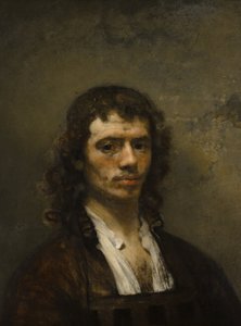 自画像 1645年頃 パネルに油彩 作： カレル・ファブリティウス