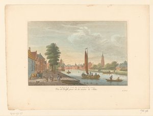 アメルスフォールトの眺め 展示されているデルフト・ファン・デ・ファールト / Vue de Delft, Prize de la riviere la Schie (オブジェクトのタイトル) 作： Carel Frederik Bendorp (I)