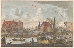 ハーリンゲンの港の門、1790年頃 ハーリンゲンの避難所 / Vue de la porte au port à harlingen - プレミア ポート デラ フリーゼ (オブジェクトのタイトル)