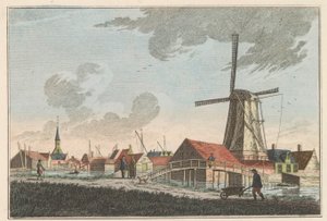 ニューウェンダム、1790 年頃 ニューウェンダム。 ウェステン、メールダイク (オブジェクトのタイトル) から見ることができます 作： Carel Frederik Bendorp (I)