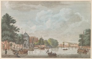 1790年頃、ハールレムのスパーネ Het Binnen Spaarne in Haarlem / Riviere this Spare interior à Haarlem (オブジェクトのタイトル) 作： Carel Frederik Bendorp (I)