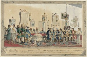 イマーム・ファルク知事によるキャンディ王の使節の歓迎 作： Carel Frederik Reimer