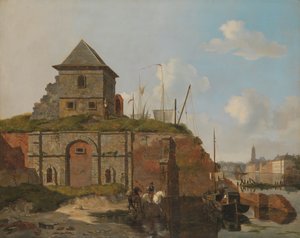 火薬マガジンのある城壁 作： Carel Jacobus Behr