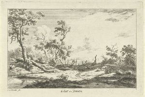 風景の中のハンター In Eext in Drenthe (オブジェクトのタイトル) 風景 (A-F) (連載タイトル) 作： Carel Lodewijk Hansen