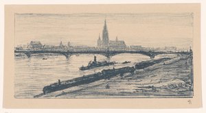 フランクフルトの眺め 作： Carel Nicolaas Storm van 