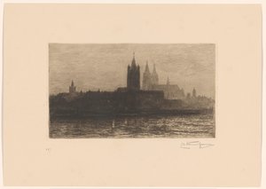 ケルンの夜景 作： Carel Nicolaas Storm van 