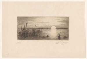 夕日 作： Carel Nicolaas Storm van 