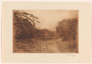 Haagse Bos の池 作： Carel Nicolaas Storm van 