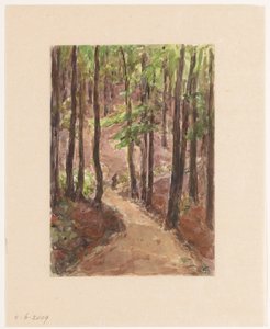 バーデンバーデンの丘を通る林道 作： Carel Nicolaas Storm van 