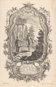 踊るカップル 風景の中の人物（連載タイトル） 9me Livre I Morceaux De Caprices, Propre A Divers Usages (オブジェクトのシリーズ タイトル) 作： Carl Albert von Lespilliez