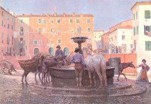 ジェンツァーノの噴水で 作： Carl Alexander Brendel