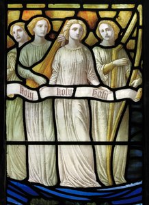Grappenhall、St Wilfrids、Shrigley＆Hunt（1873-1982）、Carl Almquist、The Worship Of the Lamb、Angel Musicians、1886