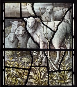 Over Wyresdale、クライストチャーチ、Shrigley＆Hunt（1873-1982）、Carl Almquist、The Shepherds Church、Shepherding、Sheep、18歳 作： Carl Almquist
