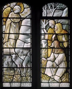 Over Wyresdale、クライストチャーチ、Shrigley＆Hunt（1873-1982）、Carl Almquist、The Shepherds Church、Shepherding、Sheep、18歳 作： Carl Almquist