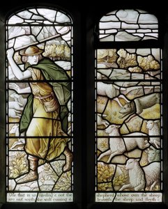 Over Wyresdale、クライストチャーチ、Shrigley＆Hunt（1873-1982）、Carl Almquist、The Shepherds Church、Shepherding、Sheep、18歳 作： Carl Almquist
