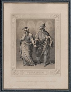 Nibelungenlied。ギュンターとブルンヒルト、1860年。 作： Carl Arnold Gonzenbach