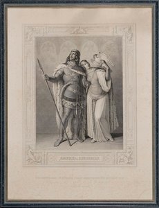 Nibelungenlied。ジークフリートとクリエムヒルト、1860年。 作： Carl Arnold Gonzenbach