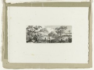 丘陵風景の中の小川の旅人 十六景（連載タイトル） 作： Carl August Lebschee