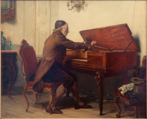テーブルピアノの男 作： Carl Bernhard Schlösser