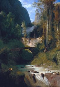 アマルフィ近くの渓谷、1831 作： Carl Blechen