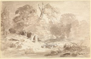 マーク・ブランデンブルクの田園風景 作： Carl Blechen