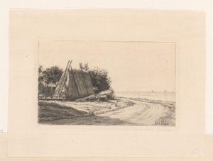 田舎道の干し草 作： Carl Bloch