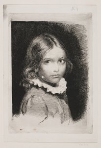クララ・エミリー・ローズ・ブロックの肖像 作： Carl Bloch