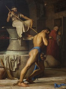 サムソンとペリシテ人 作： Carl Bloch