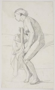 美術館所蔵絵画「ジャイリダッター」の習作 (kms835) 作： Carl Bloch
