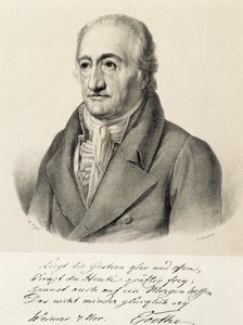 ヨハン・ヴォルフガング・フォン・ゲーテの肖像（フランクフルト 作： Carl Christian Vogel von Vogelstein