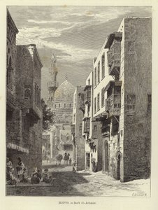 エジプト-カイロのダルブアルアフマール 作： Carl Friedrich Heinrich Werner