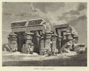 エジプト-コムオンボ神殿 作： Carl Friedrich Heinrich Werner