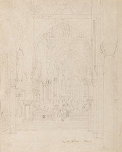 シチリア：パラティーノ礼拝堂、パレルモ、1850年頃 作： Carl Friedrich Heinrich Werner