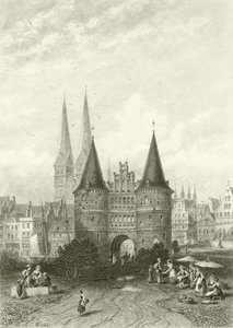 ホルベインゲート、リューベック 作： Carl Friedrich Heinrich Werner