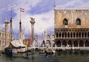 ピアツェッタディサンマルコ、ヴェネツィア、1839 作： Carl Friedrich Heinrich Werner