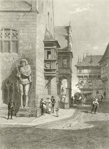 市庁舎、ハルバーシュタット 作： Carl Friedrich Heinrich Werner