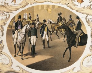 オーストリア、ウィーン、カール クンツとヨハン ガイガーによる乗馬学校、カラー リトグラフ