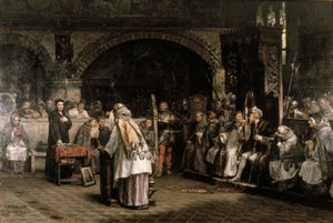 Vasteras の休憩所、1527 年、1883 年。 作： Carl Gustaf Hellqvist