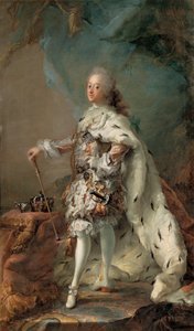油そそがれたローブのフレデリク5世、c。 1750年（帆布に油彩） 作： Carl Gustaf Pilo