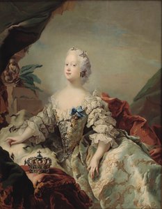 ルイーズ オブ グレート ブリテン 1724 ～ 1751 年、デンマーク女王、1747 年。 作： Carl Gustaf Pilo