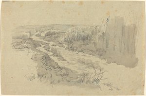 ライプツィヒ近くの野原を通る小道 作： Carl Gustav Carus